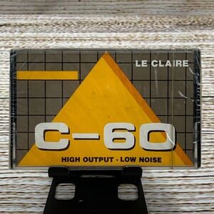 Le Claire C-60 Audio Cassette‎ Tape High Output Low Noise Sealed NOS